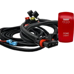 10' Pulse Power Bus Bar Plug Wire Harness Kit On/Off Red Rocker Switch For Dome Lights Bar Compatible With 2024 Polaris XPEDITION XP ADV Ultimate Northstar Premium -Oz XP36 A3 73835.1699048541