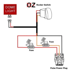 10' Pulse Power Bus Bar Plug Wire Harness Kit On/Off Red Rocker Switch For Dome Lights Bar Compatible With 2024 Polaris XPEDITION XP ADV Ultimate Northstar Premium -Oz XP36 A6 00923.1699048528