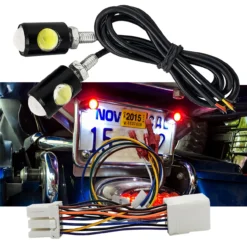 License Plate LED Light Bolt Brake Turn Signal Plug & Play For Harley Motorcycles -Oz Z 2 07576.1668646089