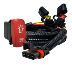 Power Bus Bar Plug Wire Kit With On/Off Rocker Switch For Strobe Lights Compatible With Polaris Pulse Power Busbar RZR Pro Ranger Crew XP 2018-2023 -Oz a2 75348.1686777987