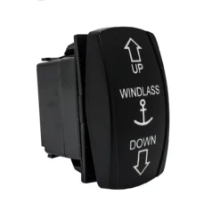 Windlass Up/Down Momentary Rocker Switch 4-Pin Laser Etch Blue LED For Boats Marine Vessels -Oz a4 55790.1683930960