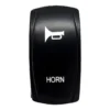 HORN On/Off Momentary Rocker Switch 5-Pin Laser Etch Blue LED For UTV Polaris RZR XP Can-Am Truck RV