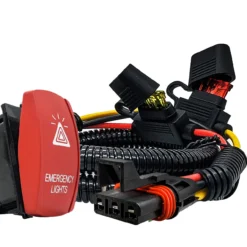 Power Bus Bar Plug Wire Kit With Emergency Lights On/Off Rocker Switch Compatible With Polaris Pulse Power Busbar RZR Pro Ranger Crew XP 2018-2023 -Oz b1 27027.1687899792