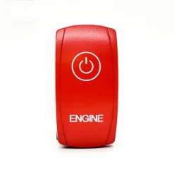Real Carbon Fiber Ignition Switch Panel Engine Start Battery Cut On/Off Rocker Red -Oz b1 38647.1693932182