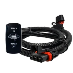 Power Bus Bar Plug Wire Kit With Winch In/Out Rocker Switch Fits Rocker Switch Panel Compatible With Polaris RZR Pro Ranger Crew XP 2018-2023 -Oz b 92903.1683925446