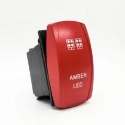 AMBER Red Plate On/Off Rocker Switch 4-Pin For UTV Polaris RZR XP Can-Am YXZ Trucks RV Marine Vessels -Oz d2 13334.1692229679