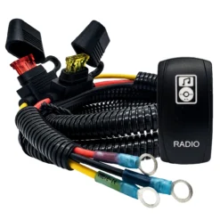 6' Power Busbar Distribution Block Wire Harness With RADIO On/Off Rocker Switch Compatible With 2018-2023 Can-Am Maverick X3 Max RS Turbo RR Sport Trail Defender -Oz d 36404.1683847530