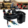 15 Ft. Power Busbar Distribution Block Wire Harness Kit With On/Off WHIP Lights Rocker Switch Compatible With 2018-2023 Can-Am Maverick X3 Max RS Turbo RR Sport Trail Defender