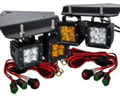 Raptor Fog Light Kit 4D Series White Amber LED POD Lights Spot Beam SVT 2010-2014 Ford F150