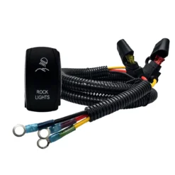 Power Busbar Distribution Block Wire Harness With On/Off ROCK Light Rocker Switch Compatible With 2018-2023 Can-Am Maverick X3 Max RS Turbo RR Sport Trail Defender -Oz d 96810.1681585729