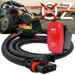 Dome Lights On/Off Red Rocker Switch With Power Busbar Plug Harness Compatible With Polaris Pulse Power Busbar RZR Pro Ranger Crew XP 2018-2023 -Oz dome 1 77482.1692919259