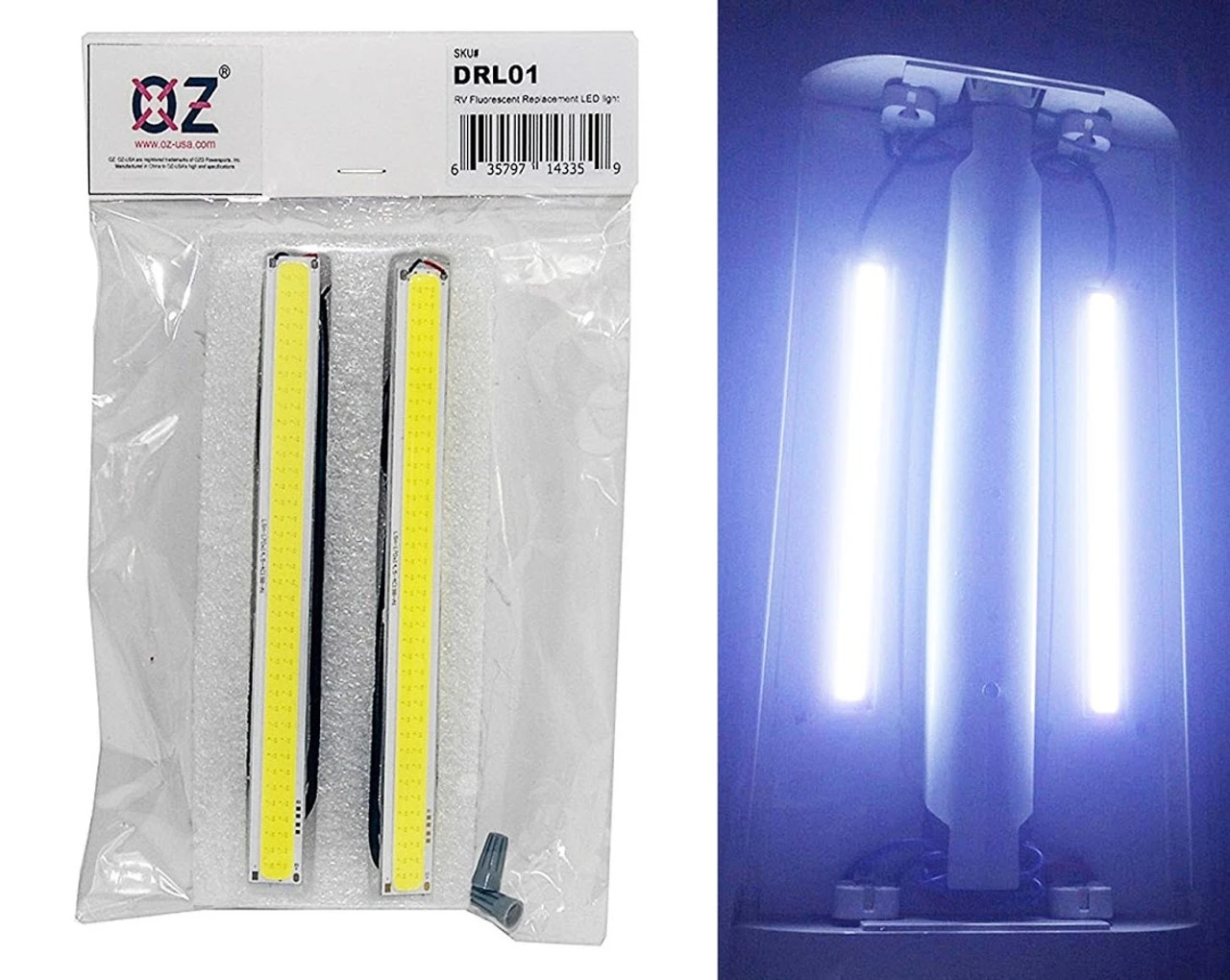 2 Pc OZ-USA® Silver Aluminum 6" Interior LED Light For Semi Truck Trailer Motor Home RV 1 2 Pc OZ-USA® Silver Aluminum 6" Interior LED Light For Semi Truck Trailer Motor Home RV