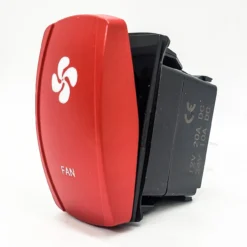 FAN Red Plate On/Off Rocker Switch 4-Pin For UTV Trucks RV Marine Vessels Compatible With Polaris RZR XP Can-Am Yamaha YXZ Honda Pioneer Dash Panels