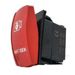 Night Vision On/Off Rocker Switch 4-Pin Laser Etch Red Plate For UTV Polaris RZR XP Can-Am Yamaha YXZ Truck RV -Oz e4 34123.1686432203