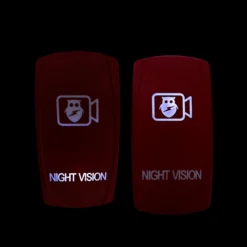 Night Vision On/Off Rocker Switch 4-Pin Laser Etch Red Plate For UTV Polaris RZR XP Can-Am Yamaha YXZ Truck RV -Oz e5 45331.1686421159