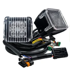 Rear Dual Intensity Red LED Tail/Brake Pod Lights Plug & Play Wire Harness Compatible With Polaris RZR Turbo Pro Ranger General XP 2014-2023 -Oz e 17688.1699654760