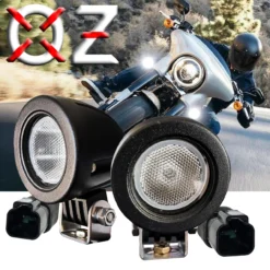 Flood Mini Trail Lights OZ-USA® LED Motorcycle Offroad Dual Sport Enduro Fog ATV MX