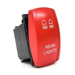 Rear Lights Red Plate On/Off Rocker Switch 4-Pin For UTV Polaris RZR XP Can-Am YXZ Trucks RV Marine Vessels -Oz f2 66127.1692229821