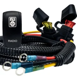 6' Power Busbar Distribution Block Wire Harness With RADIO On/Off Rocker Switch Compatible With 2018-2023 Can-Am Maverick X3 Max RS Turbo RR Sport Trail Defender -Oz f2 81475.1683847540