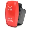 Rear Lights Red Plate On/Off Rocker Switch 4-Pin For UTV Polaris RZR XP Can-Am YXZ Trucks RV Marine Vessels