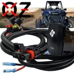 10ft. Power Bus Bar Plug Wire Harness Kit For Cooling FAN Compatible With Pulse Power Busbar Polaris RZR Pro Ranger Crew XP 2018-2023
