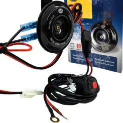 3" Hella Disc Horn Kit Wiring Harness Handlebar Switch Fuse Motorcycle ATV Dirtbike Snowmobile. 11 3" Hella Disc Horn Kit Wiring Harness Handlebar Switch Fuse Motorcycle ATV Dirtbike Snowmobile. -Oz f 15572.1685403643