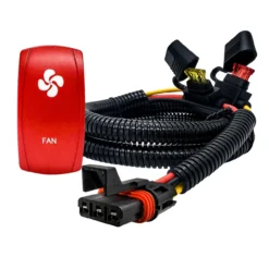 FAN On/Off Red Rocker Switch With Power Busbar Plug Harness Compatible With Polaris Pulse Power Busbar RZR Pro Ranger Crew XP 2018-2023 -Oz fan 3 35329.1692918074