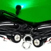 5/8 Inch Black 22mm Bolt Beam Green LED With 20ft. AWG #26 Wire