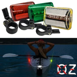 OZ® Marine Portable Navigation Lights, Wireless LED Red Green White Boat Safety -Oz g 67775.1691797281