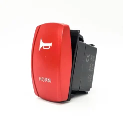 HORN Red Plate Momentary On/Off Rocker Switch 4-Pin For UTV Polaris RZR XP Can-Am YXZ Trucks RV Marine Vessels -Oz j3 18341.1692229883