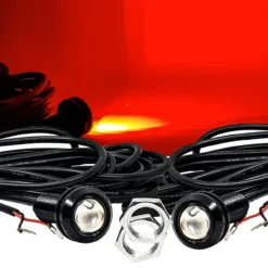 5/8 Inch Red LED 22mm Bolt Beam Rear Chase Light With Pulse Power Busbar Plug Wire Harness Compatible With Polaris Pulse Power Busbar RZR Pro Ranger Crew XP 2018-2023 -Oz r1 03718.1688166829