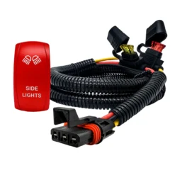 Side Lights On/Off Red Rocker Switch With Power Busbar Plug Harness Compatible With Polaris Pulse Power Busbar RZR Pro Ranger Crew XP 2018-2023 -Oz sdl 3 81120.1692918886
