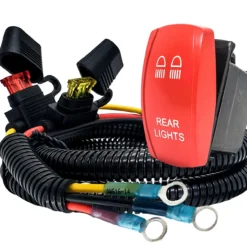 REAR LIGHTS On/Off Red Rocker Switch With Power Distribution Block Wire Harness Compatible With 2018-2023 Can-Am Maverick X3 Max RS Turbo RR Sport Trail Defender -Oz x brls 3 53219.1693087468