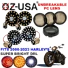 LED Turn Signal Kit Smoke Lens Front 1157 Bulb Base Amber White DRL Rear Red LED For Harley Motorcycle