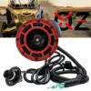 5" Hella Disc Horn With Floor-Mount Step-On Switch & Power Busbar Distribution Block Wire Harness Compatible With 2018-2023 Can-Am Maverick X3 Max RS Turbo RR, Sport, Trail, Commander And Defender.