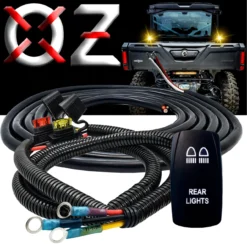 10ft. Power Bus Bar Distribution Block 3-Wire Harness Kit For Dual Function Rear Lights Compatible With 2018-2023 Can-Am Maverick X3 Max RS Turbo RR Sport Trail Defender