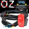 10ft. Power Bus Bar Distribution Block 3-Wire Harness Kit Red Rocker Switch For Dual Function Rear Lights Compatible With 2018-2023 Can-Am Maverick X3 Max RS Turbo RR Sport Trail Defender