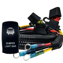 Power Busbar Distribution Block Wire Harness With On/Off Bumper Light Rocker Switch Compatible With 2018-2023 Can-Am Maverick X3 Max RS Turbo RR Sport Trail Defender -Oz x7 65304.1685214775