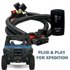 Pulse Power Bus Bar Plug Wire Harness With On/Off Rocker Switch For Whip Lights Compatible With 2024 Polaris XPEDITION XP ADV Ultimate Northstar Premium -Oz xpedition lighted whip switch 87109.1692040476