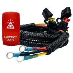 Power Busbar Distribution Block Wire Harness With On/Off Emergency Light Rocker Switch Compatible With 2018-2023 Can-Am Maverick X3 Max RS Turbo RR Sport Trail Defender -Oz y2 58366.1693090881