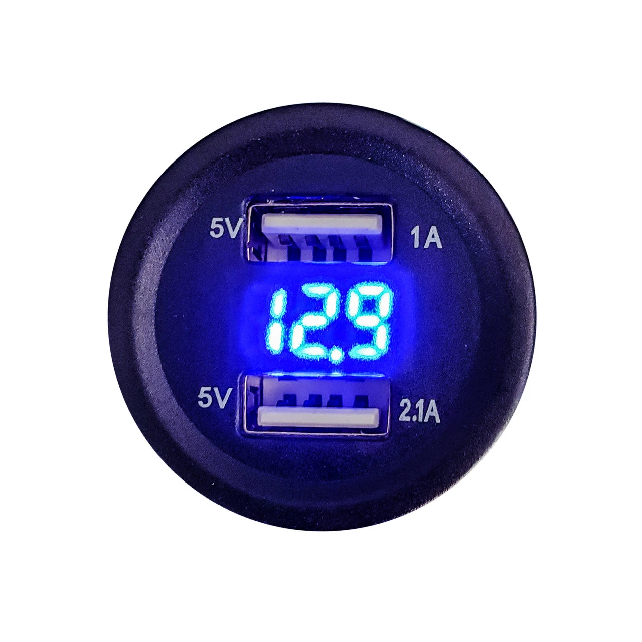 Round Voltage Meter Dual USB Port Blue LED With Power Bus Bar Distribution Block Wire Harness Compatible With Can-Am Maverick X3 RS Turbo Commander Defender 5 Round Voltage Meter Dual USB Port Blue LED With Power Bus Bar Distribution Block Wire Harness Compatible With Can-Am Maverick X3 RS Turbo Commander Defender - Image 5
