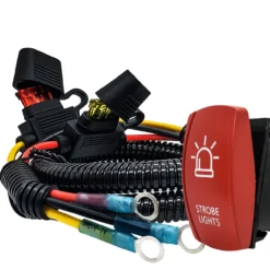 Power Busbar Distribution Block Wire Harness With On/Off Strobe Lights Rocker Switch Compatible With 2018-2023 Can-Am Maverick X3 Max RS Turbo RR Sport Trail Defender -Oz z2 43011.1687907003