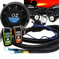 Wireless Remote Control Anti-Theft Alarm System With Red LED Bolt Beam Plug & Play Power Bus Bar Distribution Block Compatible With 2018-2023 Can-Am Maverick X3 Max RS Turbo RR Sport Trail Defender -Oz z5 71547.1686858833