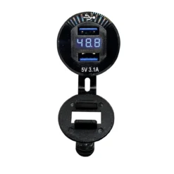 Golf Cart Volt Meter Dual USB Charger For EZGO TXT PDS Electric 36V 48V -Oz z7 55990.1696980156