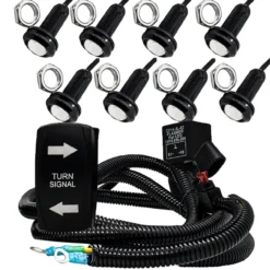 Amber & Red LED Turn Signal Kit With Plug & Play Power Bus Bar Distribution Block Wire Harness Compatible With 2018-2023 Can-Am Maverick X3 Max RS Turbo RR Sport Trail Defender -Oz zz8 44579.1691770853